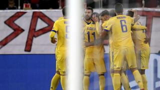 Con un gol de Cuadrado: Juventus venció 2-0 a Olympiacos y avanzó a octavos de la Champions