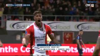 Gol con sabor a Perú: el tanto de Miguel Araujo tras centro de Sergio Peña en el Emmen vs. Willem II por la Eredivisie