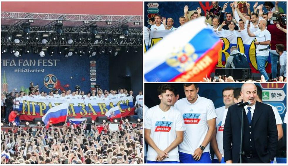 El gran recibimiento a la Selección de Rusai en Moscú. (Getty Images)