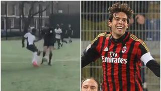 ¿Qué pasó, Ricardo? La terrible ‘huacha’ a Kaká jugando en el fútbol amateur de Inglaterra [VIDEO]