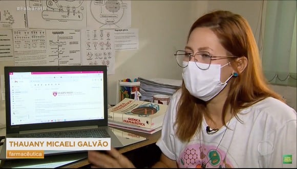 Thauany Micaelly obtuvo una beca para estudiar en la Universidad de Harvard. (Foto: YouTube| Fala Brasil)