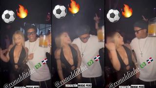Video viral: la noche de fiesta de Ronaldinho y Yailin ‘la más viral’ en Miami