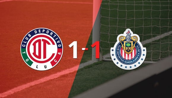 Toluca FC y Chivas se repartieron los puntos en un 1 a 1