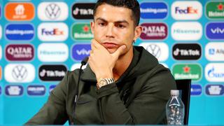 A Cristiano no le gusta esto: UEFA pide a los jugadores no tocar las botellas de los patrocinadores