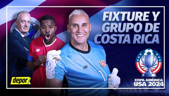 Revisa el grupo de Costa Rica en Copa América 2024: mira el fixture completo, partidos y rivales. (Diseño: Depor).
