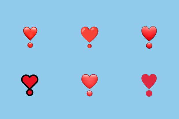 This is what the heart looks like with a dot below on WhatsApp and other platforms.  (Photo: Emojipedia)