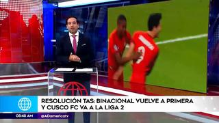 TAS devuelve a Primera División del fútbol peruano a Binacional