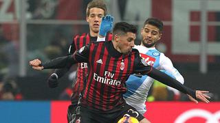 AC Milan cayó 2-1 ante Napoli, que se puso a un punto del líder Juventus