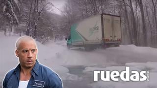 Youtube | Camionero domó una montaña congelada haciendo drift