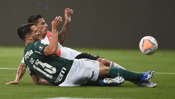 Palmeiras jugará la final de la Copa Libertadores tras caer 2-0 ante River en Brasil. (Twitter)