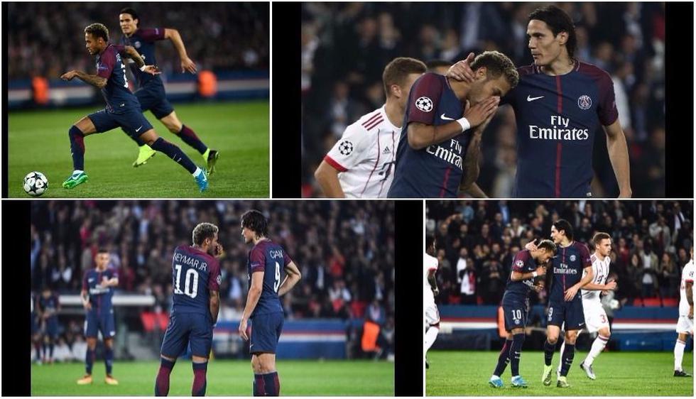 Así vivieron el partido Neymar y Cavani en la goleada del PSG (Getty Images / AP / AFP / Reuters).
