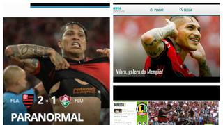 Así reaccionaron los medios brasileños por el título de Flamengo con gol de Paolo Guerrero [FOTOS]