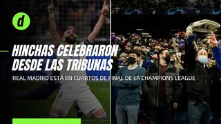 Champions League: hinchas del Real Madrid celebraron la remontada desde las tribunas
