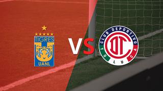 Contundente triunfo parcial de Tigres sobre Toluca FC