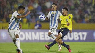 Argentina vs. Ecuador (0-1): resumen, gol y video por el Sudamericano Sub-17