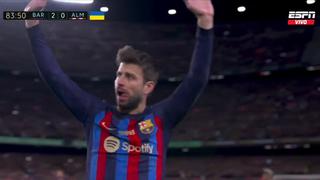 ¡Rompió en llanto! La emotiva despedida de Gerard Piqué en el Camp Nou 