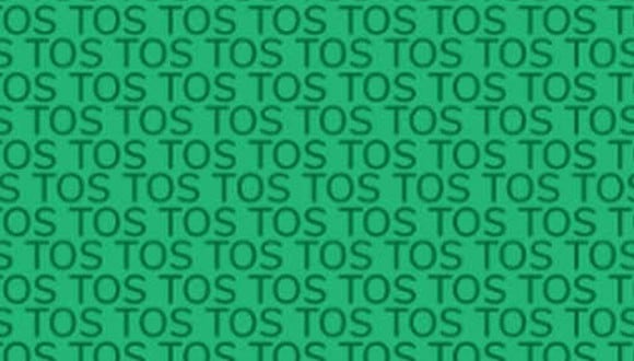 En esta imagen está la palabra ‘DOS’ y tú tienes que ubicarla lo más rápido posible. (Foto: MDZ Online)