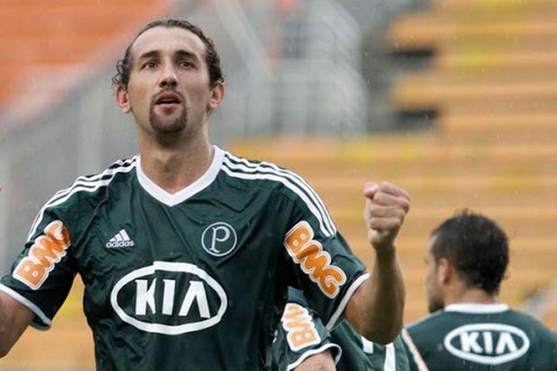 Hernán Barcos logró un título con Palmeiras de Brasil. (Difusión)
