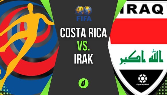 Costa Rica vs. Irak se ven las caras por un partido amistoso este jueves (Foto: Depor).