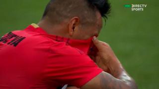 El llanto desconsolado de Christian Cueva al final del partido [VIDEO]