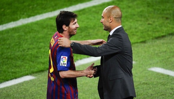 Pep Guardiola y Lionel Messi estuvieron juntos en Barcelona por cinco años. (Getty)
