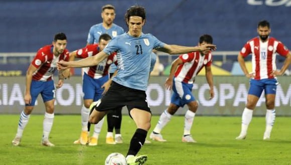 Uruguay venció 1-0 a Paraguay en la última jornada de la Fase de Grupos de la Copa América 2021. (Foto: Twitter)