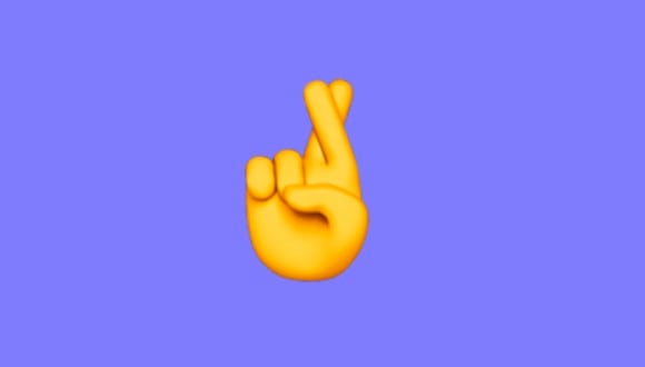 No se trata de nada malo. Aquí te explicamos el significado de los dedos cruzados en WhatsApp. (Foto: Emojipedia)