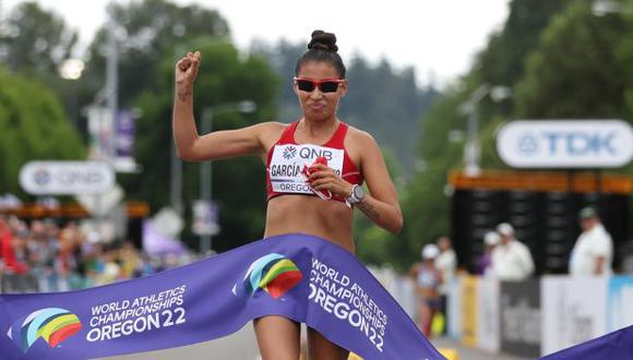 Kimberly García ganó medalla de oro en el Mundial de Atletismo. (Foto: AFP)
