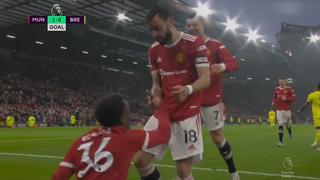 Bodas de Oro: Bruno Fernandes marca el 1-0 del United vs. Brentford [VIDEO]