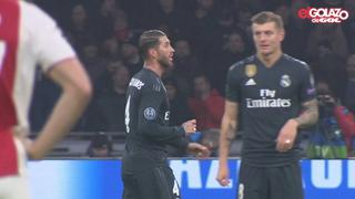 ¡Problemas en Madrid! Las imágenes que condenan a Ramos tras buscar la amonestación ante Ajax [VIDEO]
