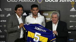 ¡Oficial! Carlos Zambrano fue presentado como nuevo jugador de Boca Juniors