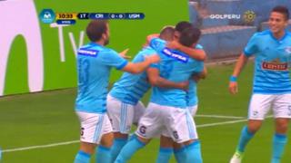 Sporting Cristal: Irven Ávila anotó el primer gol celeste ante San Martín con un potente remate (VIDEO)