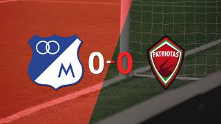 Sin goles, Millonarios y Patriotas FC igualaron el partido