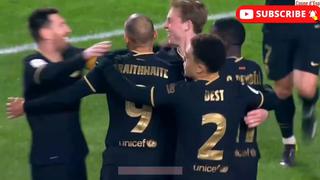 Apareció de ‘9′: De Jong anotó el 4-3 del Barcelona sobre Granada por cuartos de la Copa del Rey [VIDEO]
