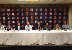 Clubes de Liga 1 brindaron conferencia de prensa para hablar sobre los derechos de transmisión