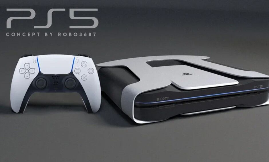 PS5: así se vería la PlayStation bajo el mismo diseño del mando DualSense. (Foto: Robo3687)