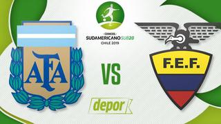 Argentina vs. Ecuador EN VIVO por Movistar: juegan en Talca por el Sudamericano Sub20