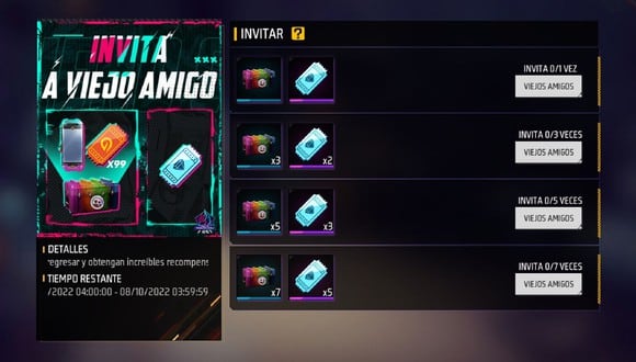 Nuevo evento en Free Fire