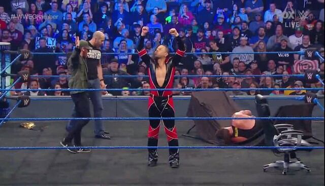 Shinsuke Nakamura, Cesaro y Sami Zayn atacaron a Braun Strowman. Los tres pelearán contra el 'Gigante entre hombres' en Elimination Chamber 2020. (Foto: WWE)