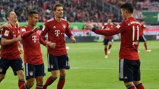 Gol de James y fin de la mala racha: Bayern Munich venció 3-1 a Wolfsburgo por la Bundesliga