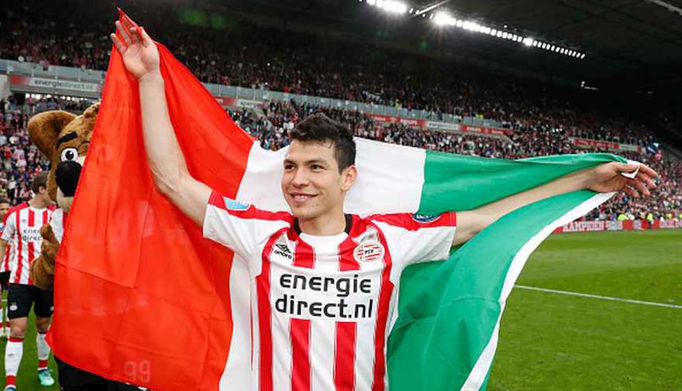 Con Hirving Lozano, PSV se coronó campeón en Holanda (Foto: Getty Images).