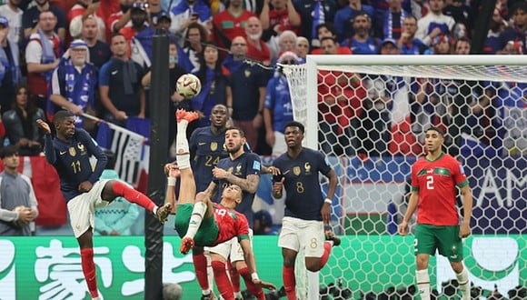 Francia vs. Marruecos en partido por las semifinales del Mundial 2022. (Foto: Getty Images)
