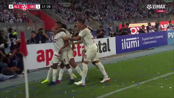 ¡Apareció por derecha! Gol de Andy Polo para el 1-0 de Universitario vs. Alianza Lima. (Video: Liga 1 MAX)