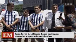 Alianza Lima le pone corazón: jugadores llevaron donaciones para víctimas de los huaicos