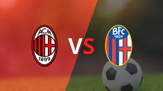 Comenzó el segundo tiempo y Milan está empatando con Bologna en el estadio San Siro
