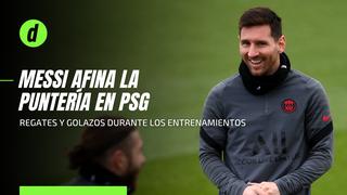 Messi sorprende en las prácticas del PSG con espectaculares goles
