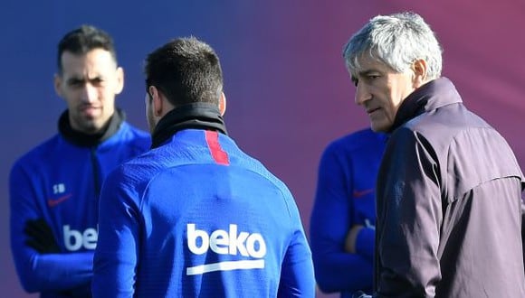 Quique Setién es entrenador del FC Barcelona desde enero de este año. (Foto: AFP)