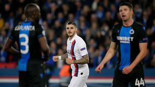 A octavos: PSG venció a Brujas con gol de Icardi y avanzó de ronda en la Champions League