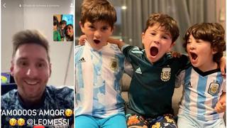 El grito de Mateo lo dice todo: el festejo de Messi con su familia tras clasificar a ‘semis’ de Copa América [FOTO]