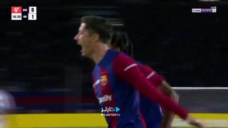 ¡Les quita la punta! Gol de Lewandowski para el 1-1 del Barcelona vs. Girona por LaLiga